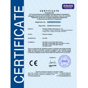 Shenzhen Welldy Technology Co., Ltd. Certifications