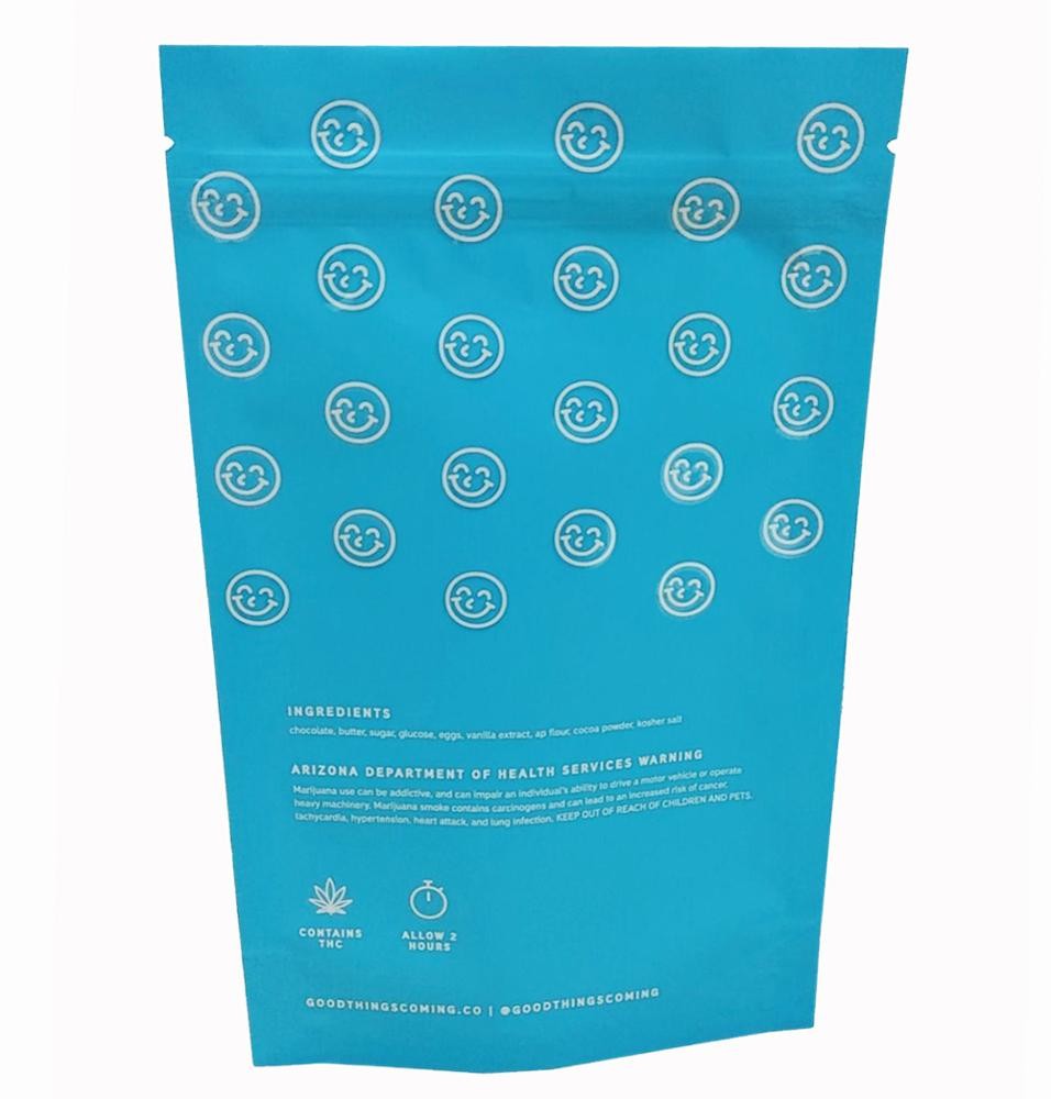 Aluminum foil clear plastic food packaging pouch bag with zipper