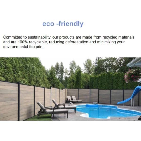 Multi Tier Louvered Layered WPC Shutter Fence Outdoor 150mm