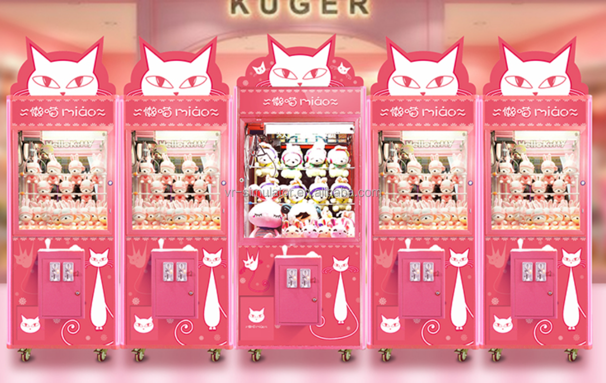 Indoor modern design arcade claw dolls vending gifts machine for game room