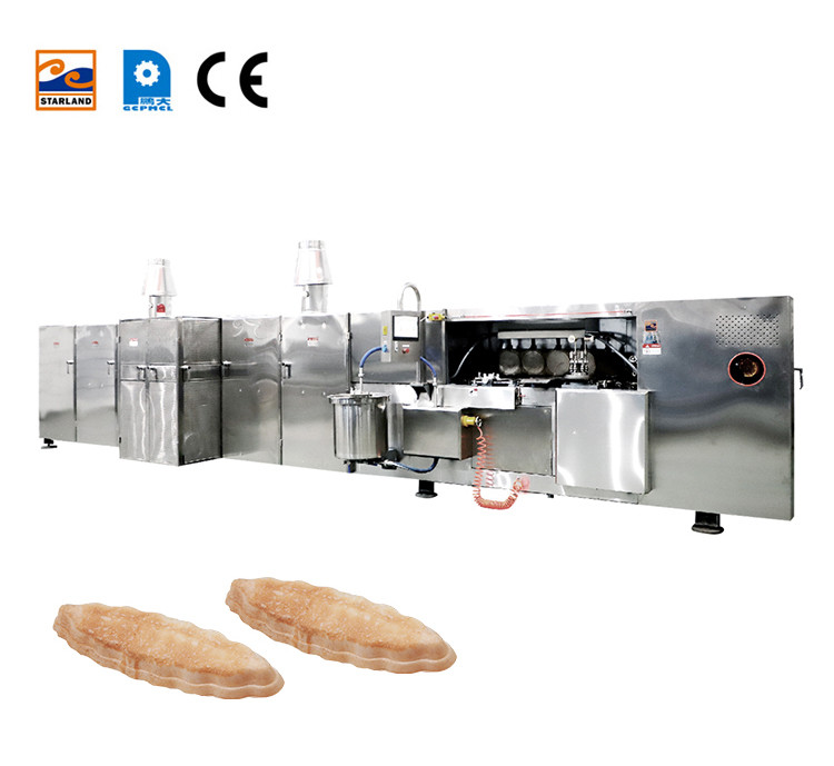 High Capacity Waffle Cone Production Line 380V Automatic Wafer Biscuit Maker
