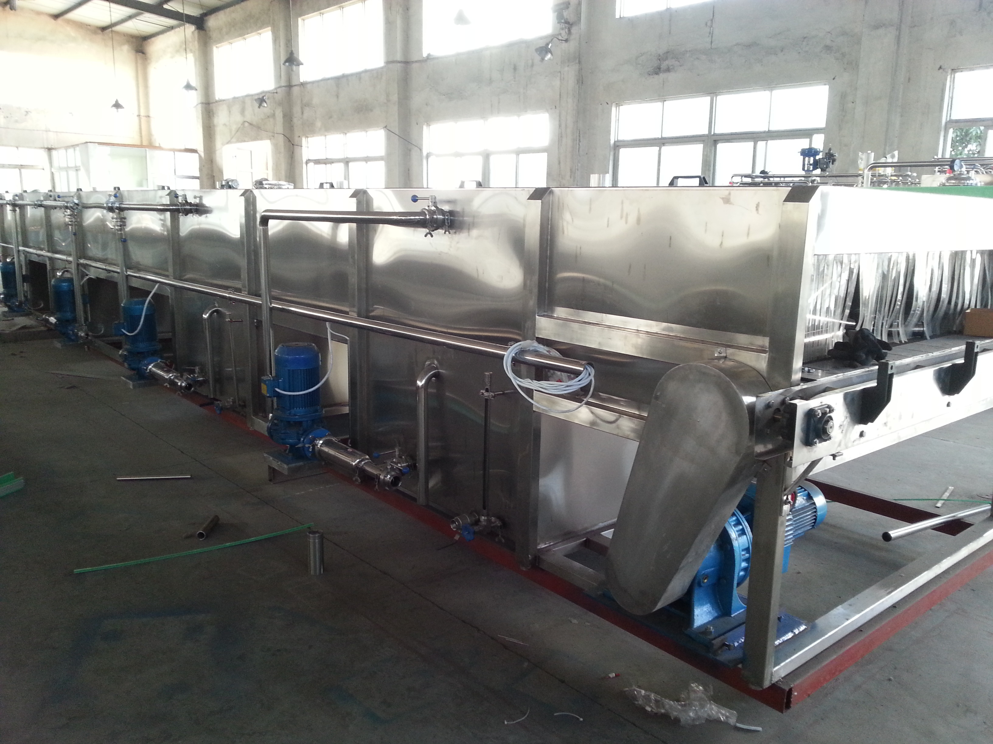 Tube Type UHT Sterilization Machine Stainless Steel High Thermal Efficiency