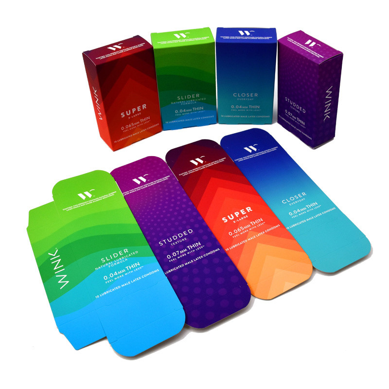 Cardboard Paper Mixed Color Small Cosmetic Packaging Boxes For Retail