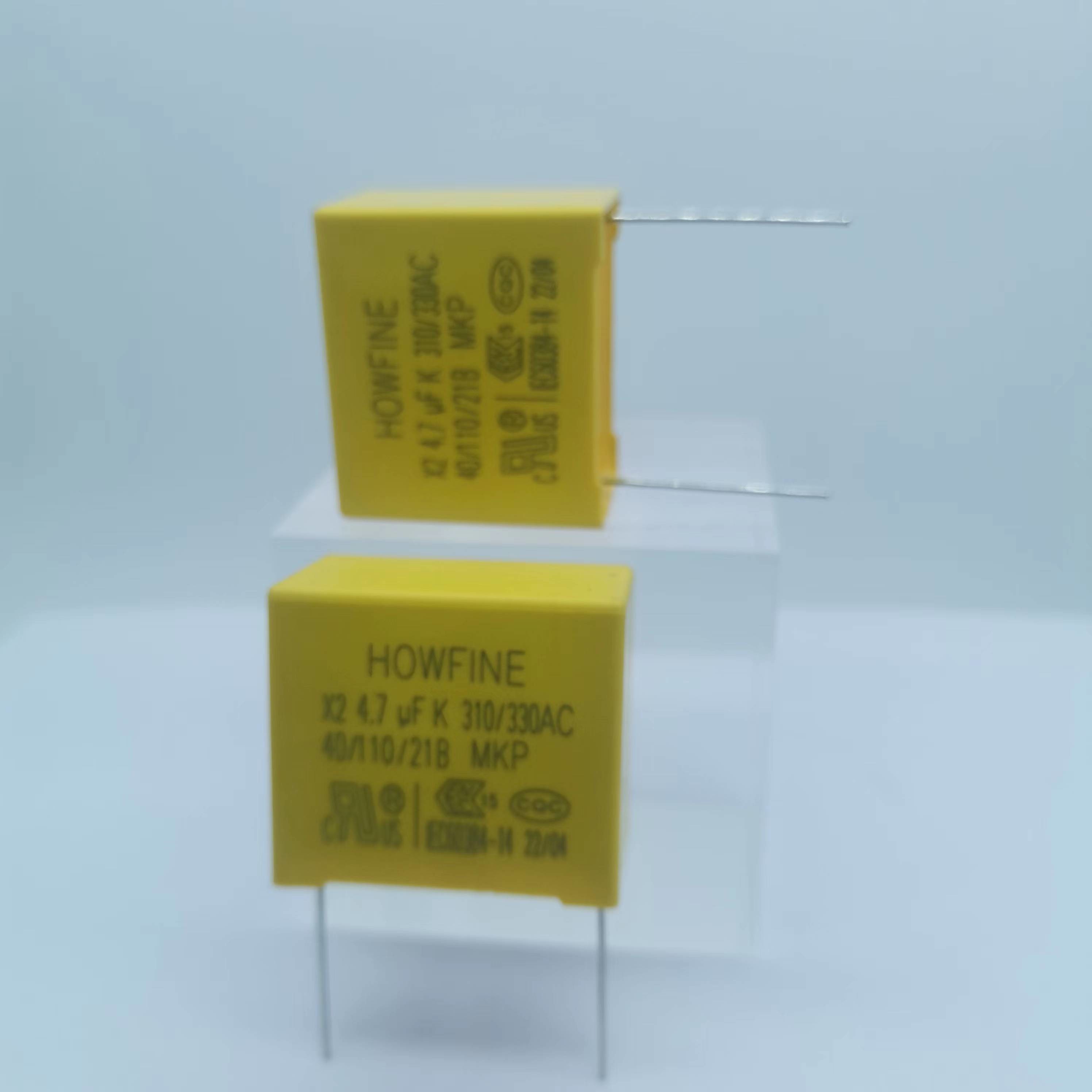 37.5mm Pitch X2 Safety Capacitor 475K 310V Yellow Color Self Healing