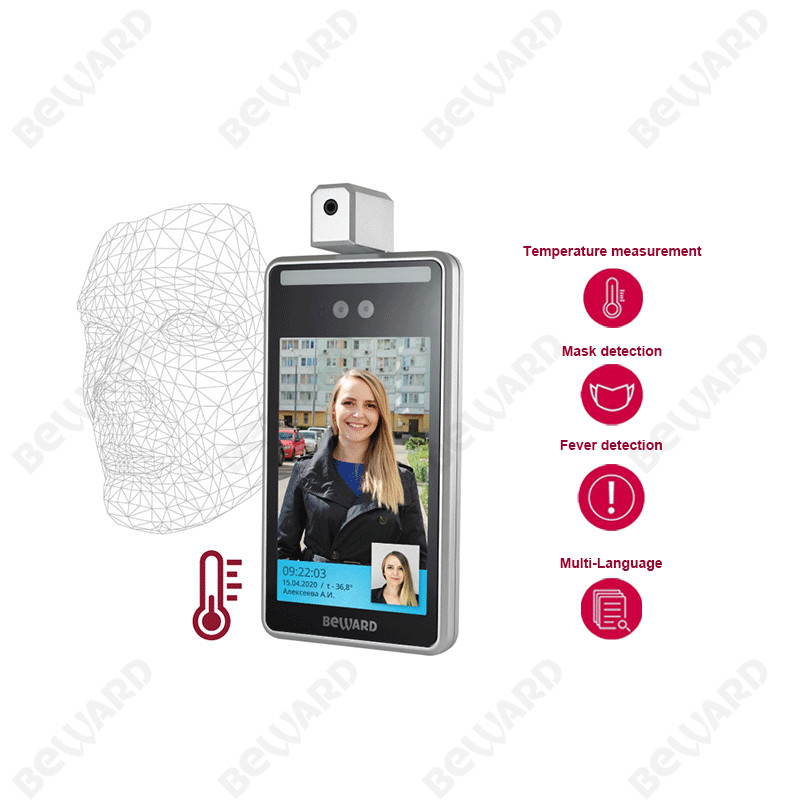 Infrared 14.4W 1/2.8" CMOS HTTP API Facial Thermoscanner