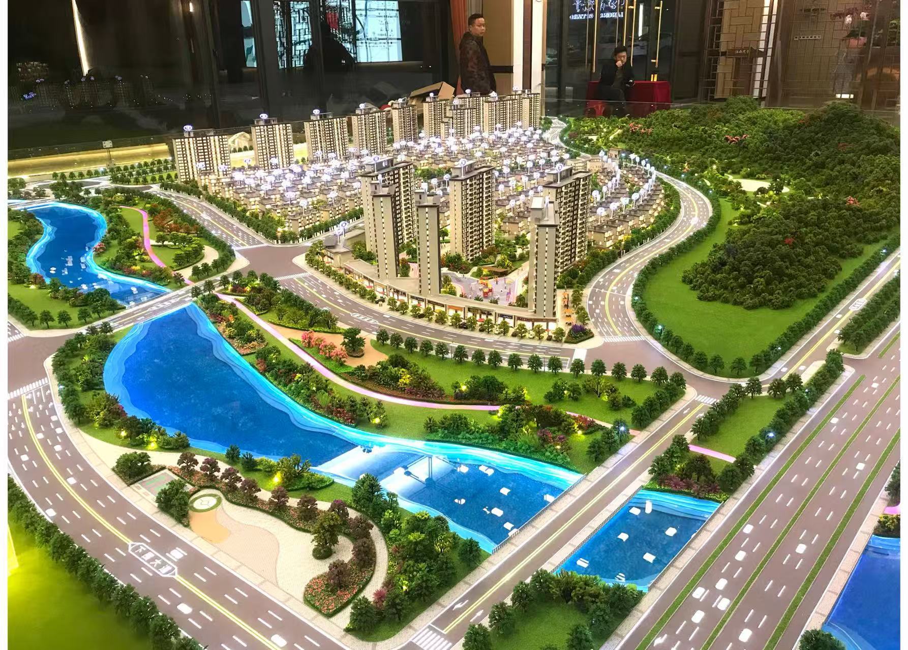 Residential Commercial 1:100 Scale Buildings Architectural Model Display Customized