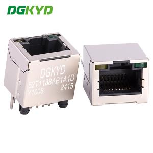 DGKYD52T1188AB1A1DY1008 180 Degree Direct Insertion RJ45 Network Connector