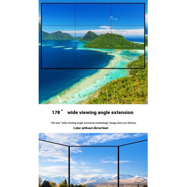 2k Display Indoor LCD Video Splicing Screen 55 Inch Ultra Narrow Bezel Multi Screen LCD Video Wall