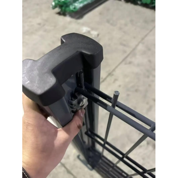 Industrial Double Wire Security Fence High Stiffness Twin Rod Panels