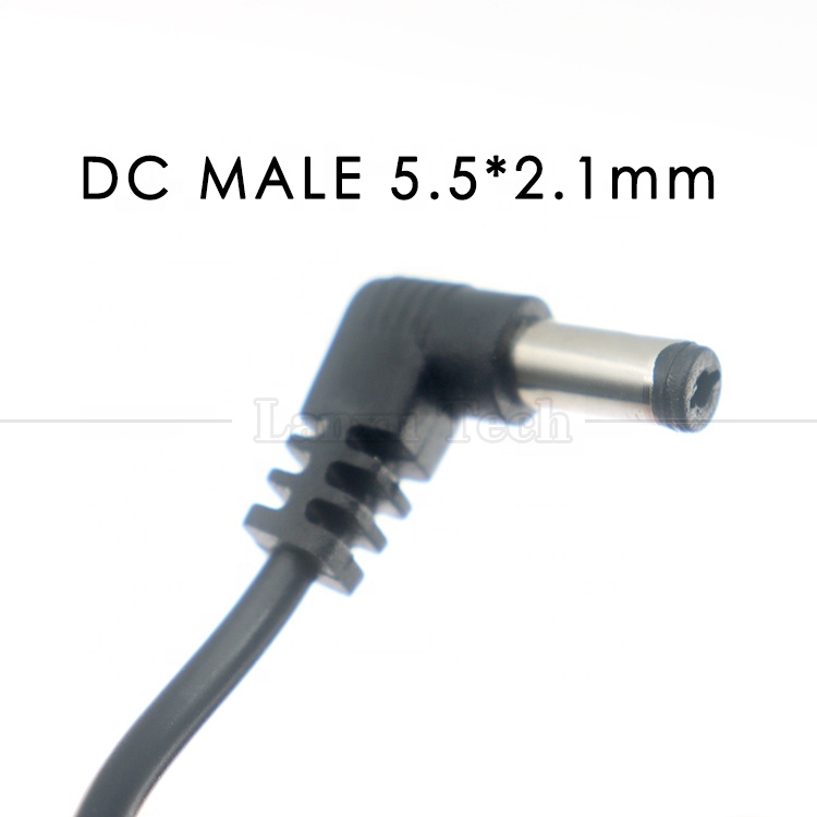 12V Booster USB 5V to 12V 90 Degree Angle 5.5x2.1 mm Jack Cable for Wifi Router