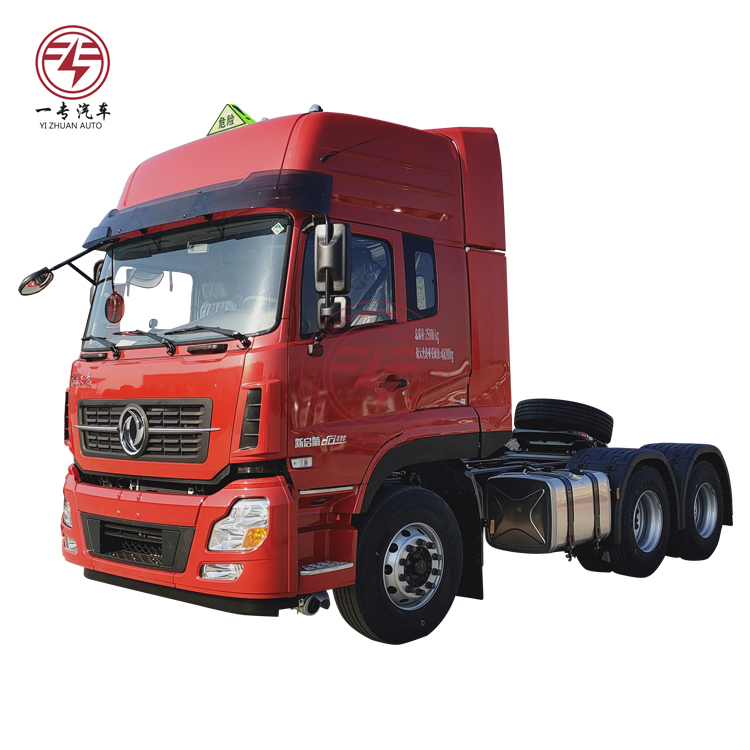 3800 1350mm Wheel Base 6X4 Natural Gas Tractor Trailers For Construction