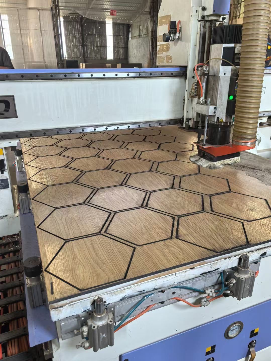 Custom wood grain acoustic panel design