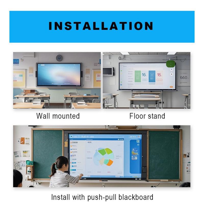 School wall-mounted interactive touch whiteboard blackboard application scenario