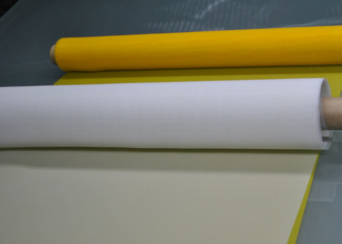 Quality 110T 40 Micron White Polyester Screen Printing Mesh 144 Inch for sale