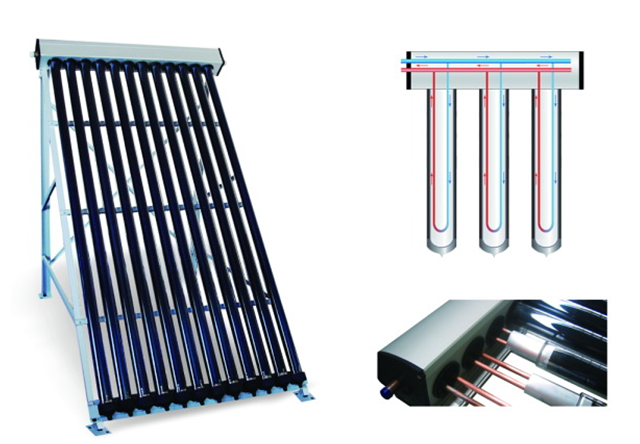 high efficiency U pipe solar collector