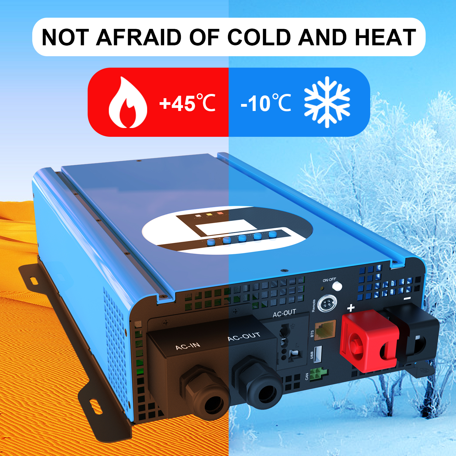 3Kw Pure Sine Wave Bidirectional Inverter For Battery Charging DC12V To AC220V
