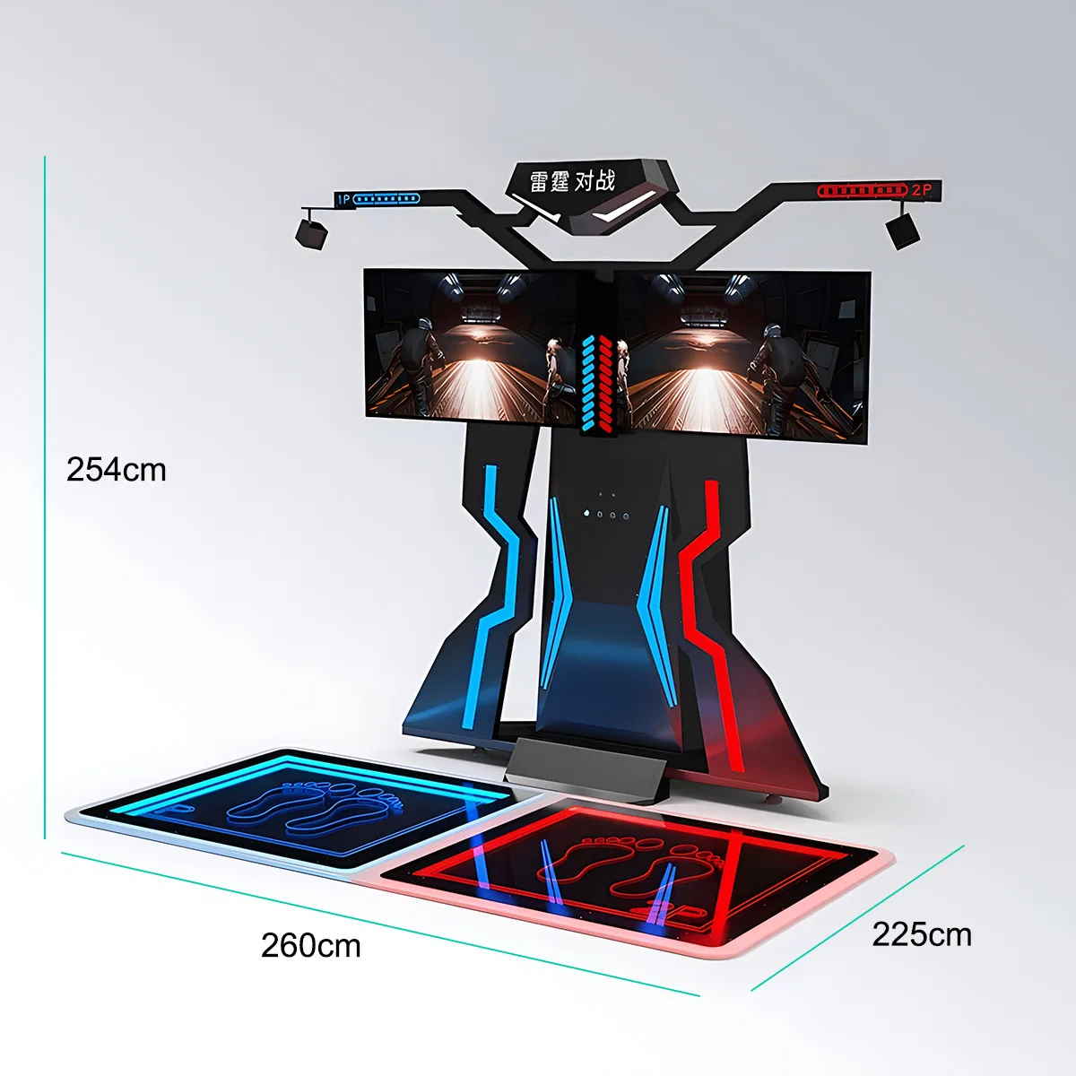 Development VR System Easy Operate VR Shooting Game Machine with Max Capacity 600kg