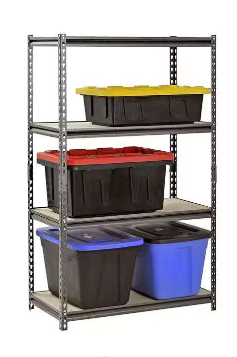 Peterack Industrial Multi-Tiers Shelving Galvanized Boltless Steel Racking System