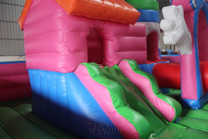 Flower Fairy Inflatable Fun City 0.9mm PVC Made For Festival Activities