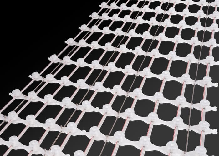 P31.25 Outdoor Curtain Screen Manufacturer RGB LED Screen Flexible Customized Portable Mesh LED Curtain Screen