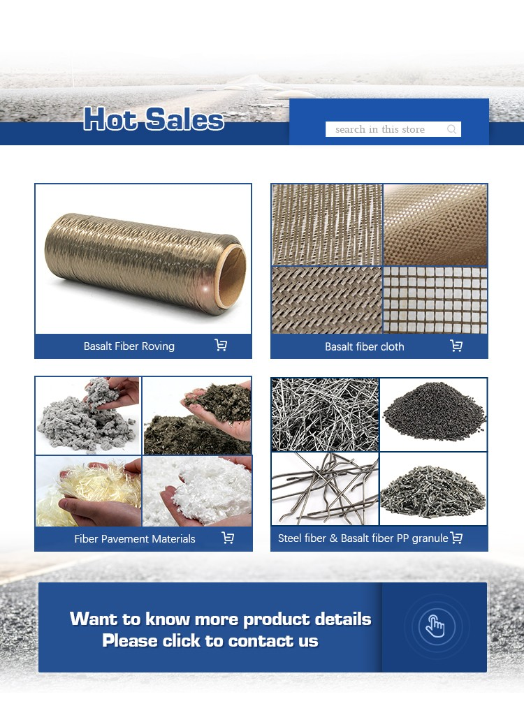 Basalt Products Roving Rope Fiber Ud Fabric Mesh Geogrid Basalt Fiber