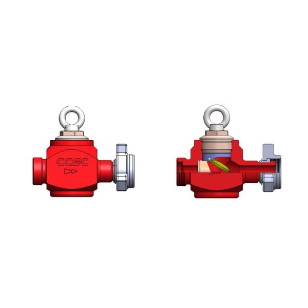 Top entry check valve