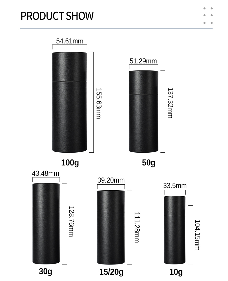 Customizable Kraft Cardboard Tubes UV Protection 10ml 15ml 20ml 30ml