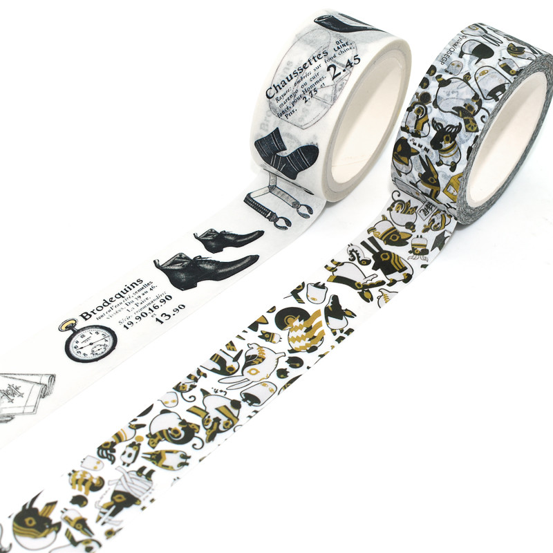 Custom Self Adhesive Masking Paper Patterned Masking Washi Tape