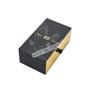 Quality OEM ODM Drawer Paper Box Luxury Whisky Packaging Box With Ribbon for sale