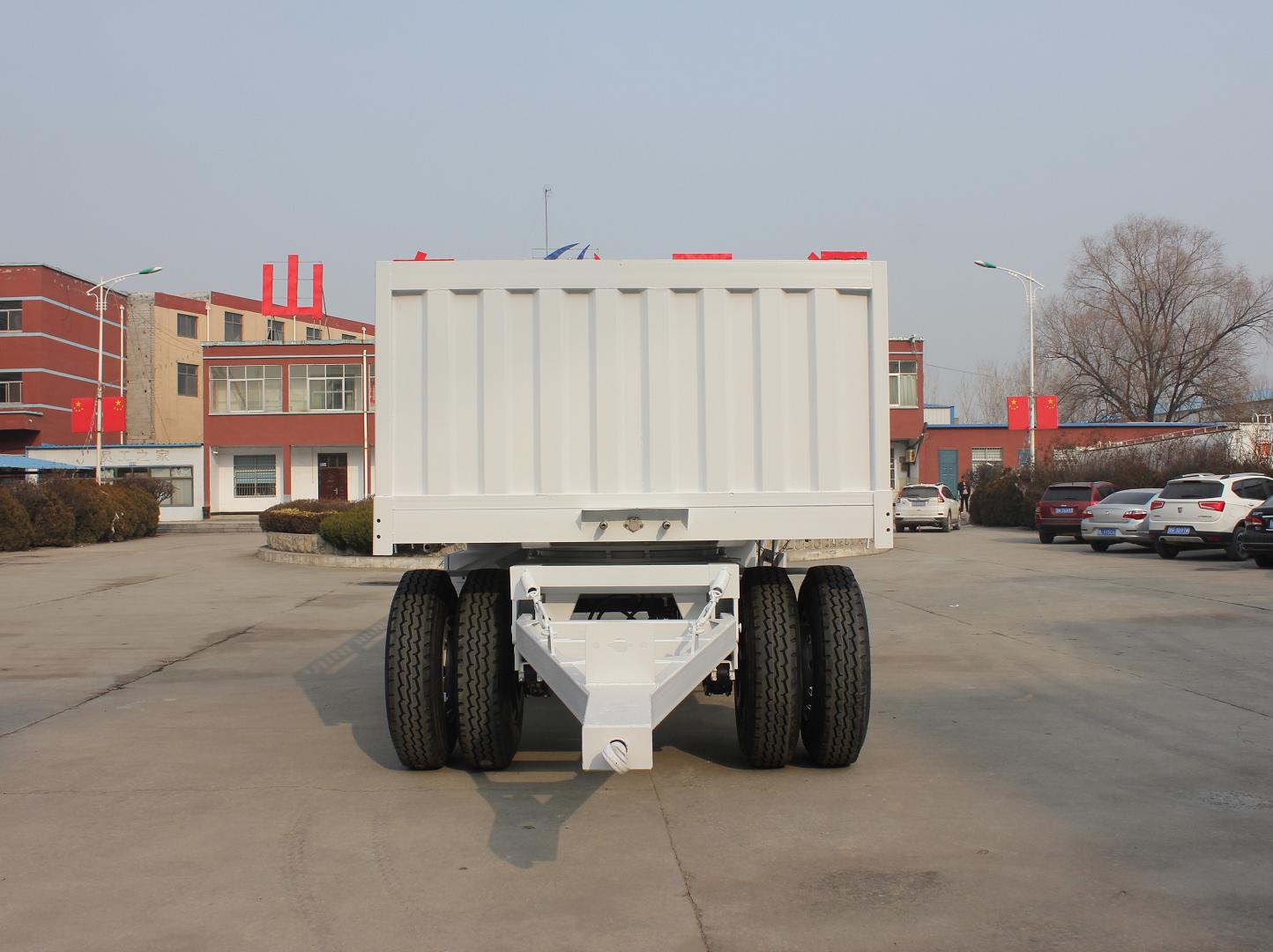 12R22.5 Tire 20tons 30tons Fence Trailer Bulk Cargo Tractor Hydraulic Dump Full Trailer