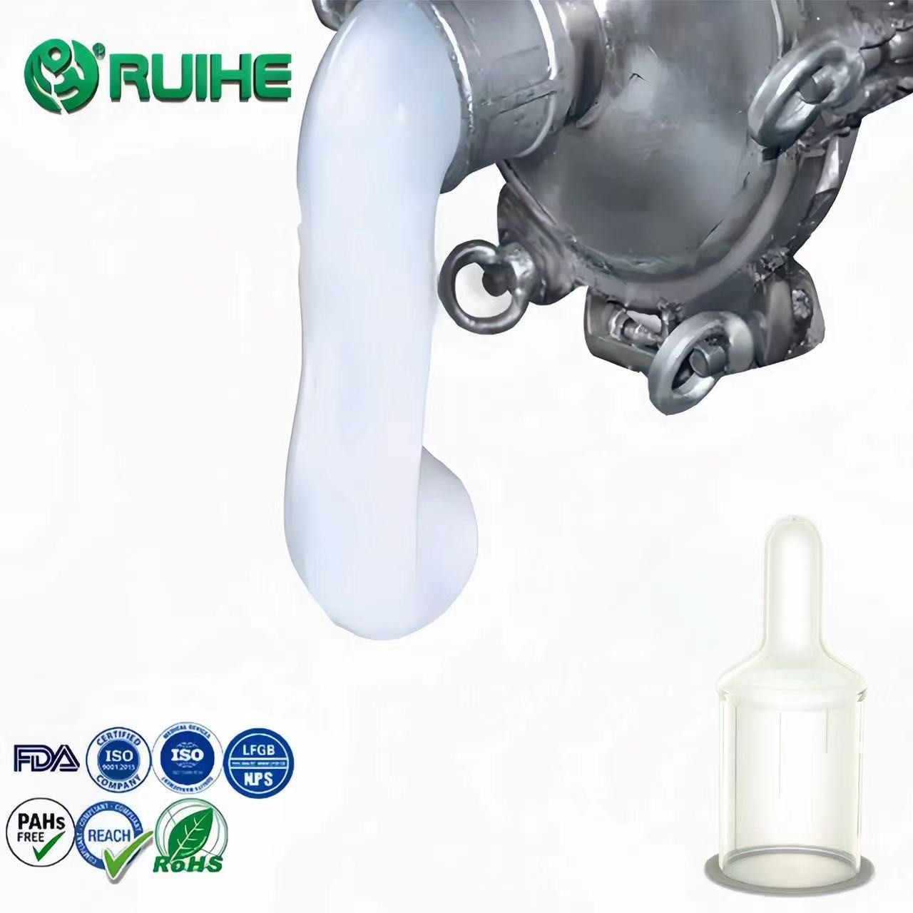 Tear / Tensile Strength Chemical Resistant LSR Liquid Silicone Rubber For Flexible Industrial