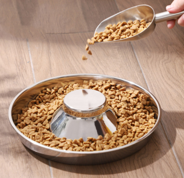 Stainless Steel Dog Bowl Puppy Slow Feeder Bowls For Food Feeding