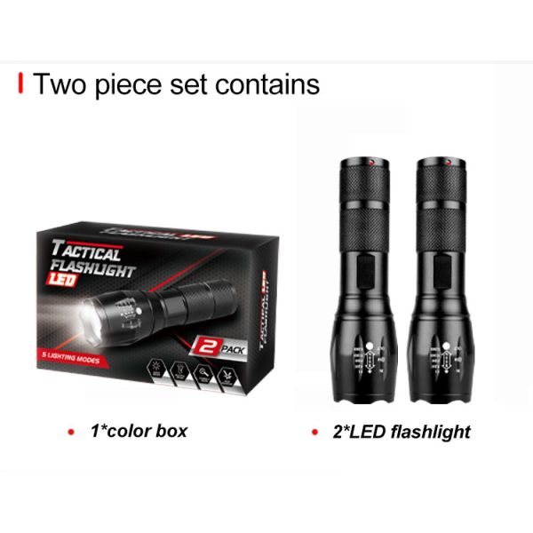 Camping Tactical Torch Outdoor Working Light IP65 Multifunction Emergency Flashlight