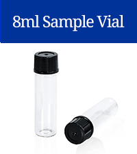 2 dram glass vials with caps