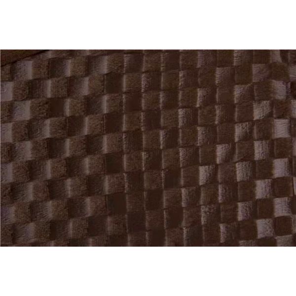 Recycled Free Sample Custom Style Knit Polyester OEM Flocking Short Plush Check Plain Fabric