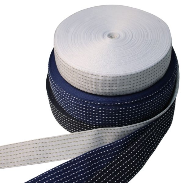 Factory Price Soft Striped Plain Polyester Webbing Tape For Garment