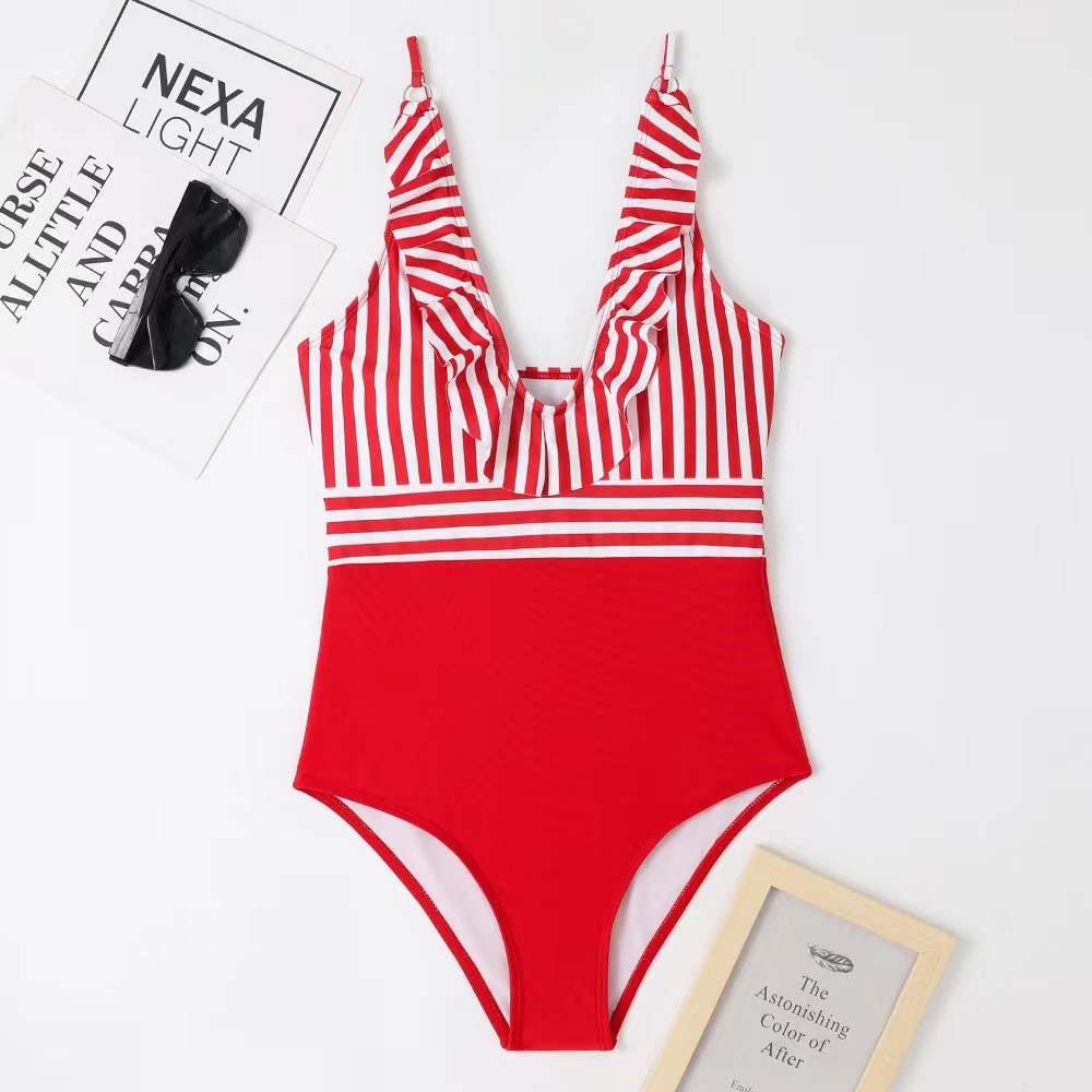 one pieces ,Rainbow colour Sexy full Size Ladies Swimwear ,nylon fabric