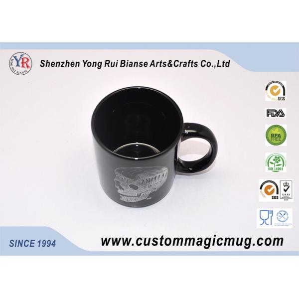 Stoneware Porcelain Color Changing Ceramic Mug Skull Skeleton Cup