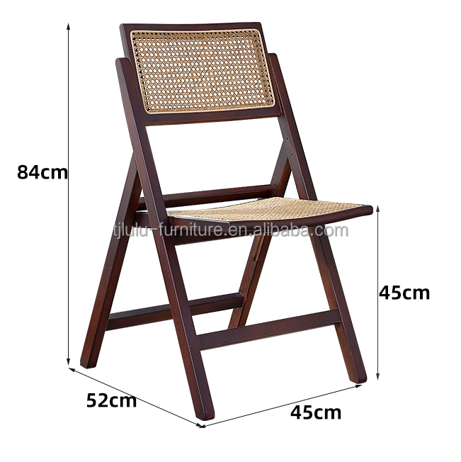 Mail Packing Durable Folding Rattan Chairs for Wedding Events and Dining Room Furniture