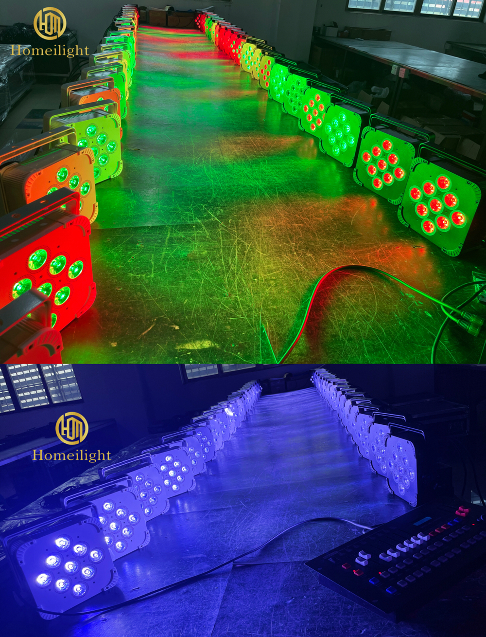6in1 LED Battery Par Light Wireless 9pcs 18w For Event Stage Dj Bar Night Club Wedding