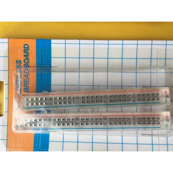 Transparent Self Adhesive Solderless Bread Board ABS 25 Points
