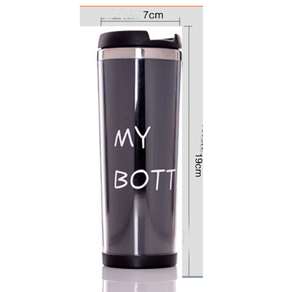 400Ml Double Layer Travel Mugs With Sealed Lids Insulation Against Hot Coffee Cups Stainle