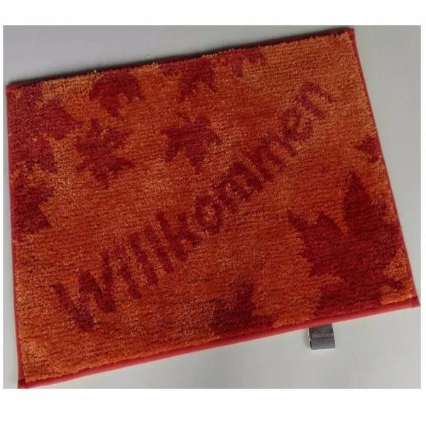 Polyester hand tufted pattern modern bath room mat with latex backing