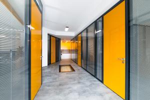 Quality Customizable Aluminum Double Glass Partition Wall 90-108mm for sale