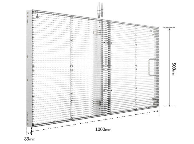 SCX3.91-H7.8125 Transparent LED Screen Indoor led screen for retail shops advertising
