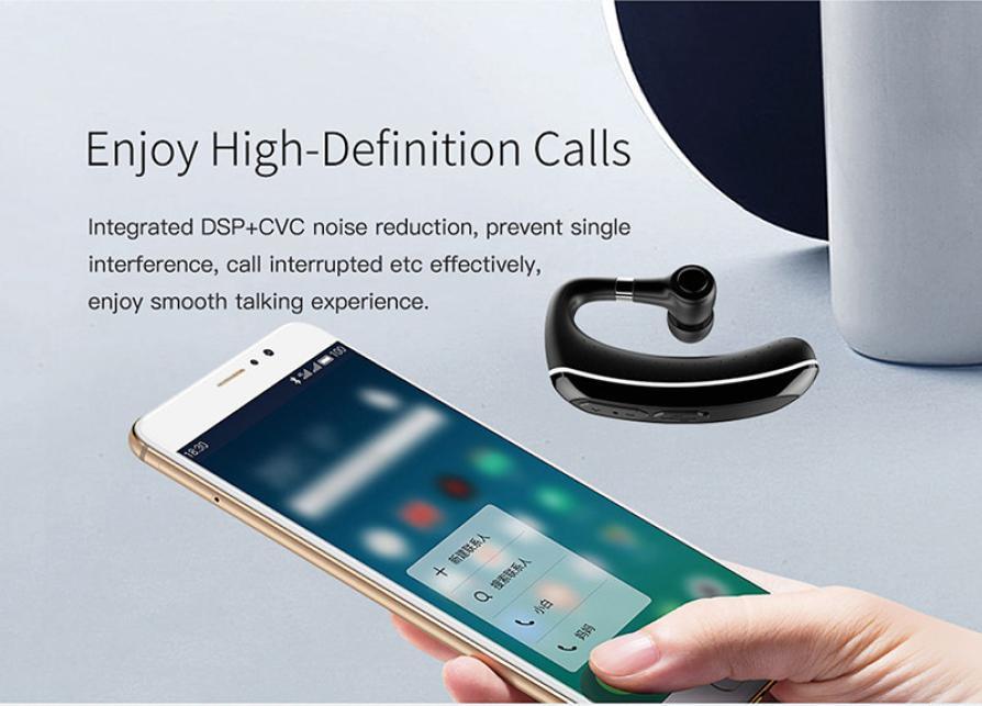 S1 Original Handsfree Business Wireless Earphones Bluetooth with Mic Voice Control Ipx7 Waterproof Earphone for Phones