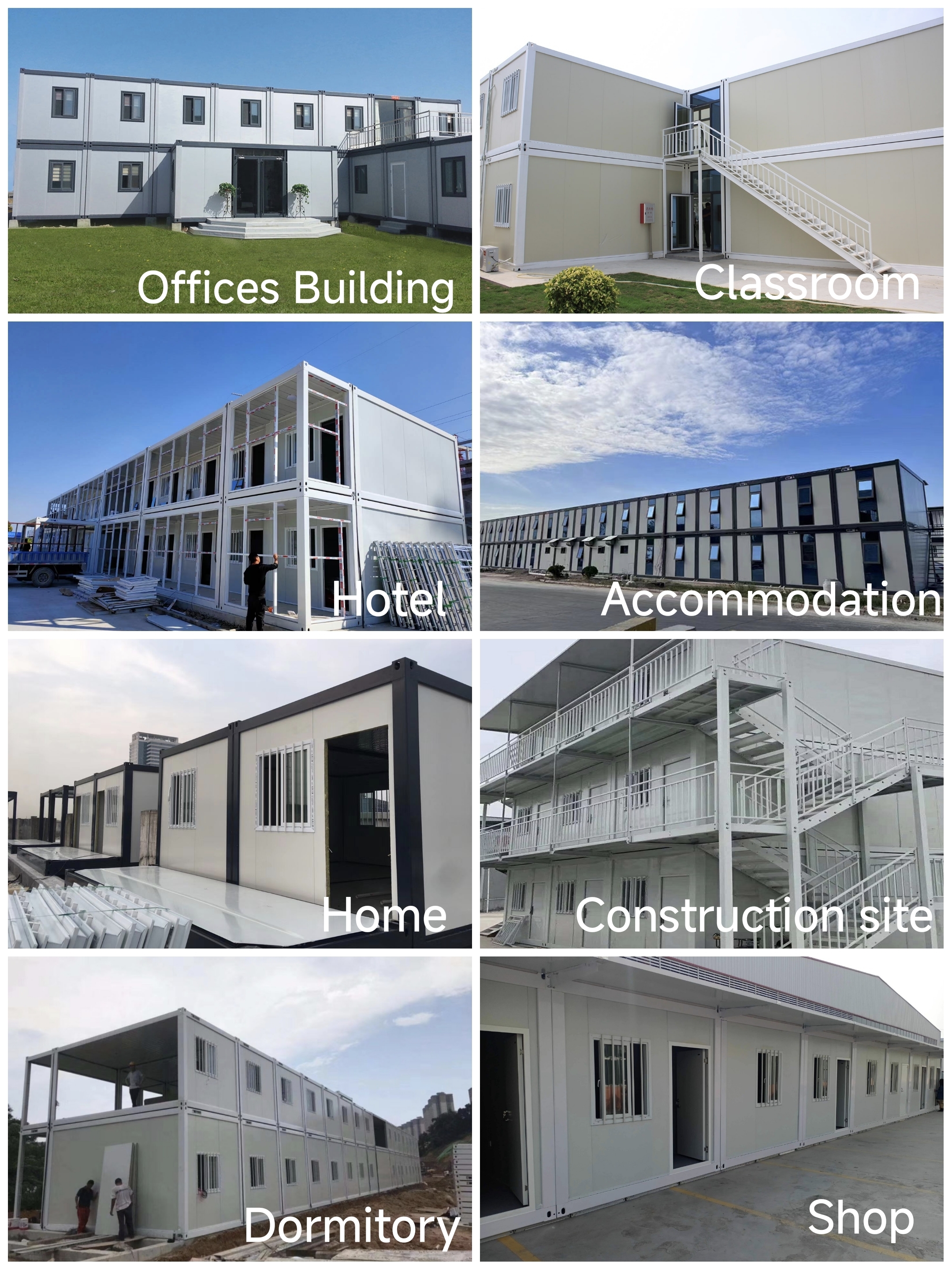 Detachable Modular Container Workforce Housing 20ft 40ft