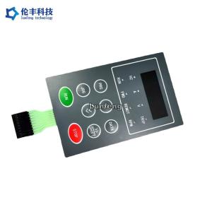 China Transparent Black Window LEDs Backlight Membrane Switch 0.18mm PET on sale
