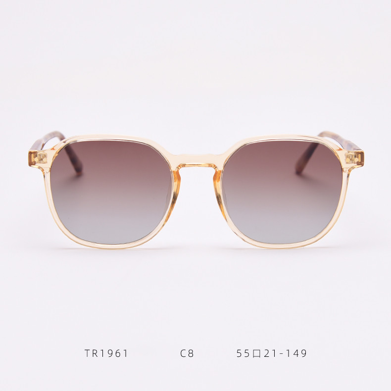 European American Square Frame Polarized Sunglasses Ins Photo Men Women