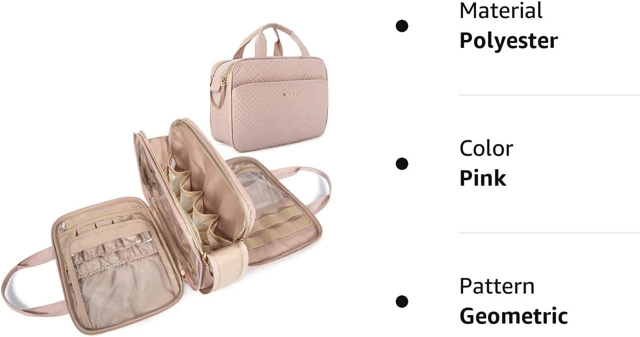 Large Capacity Travel Toiletry Bag Makeup Cosmetic Organizer Bag Water Resistant